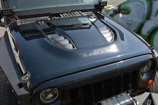 DV8 Offroad Replica Hood: Jeep Wrangler JK (07-18)