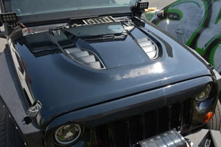 DV8 Offroad Replica Hood: Jeep Wrangler JK (07-18)