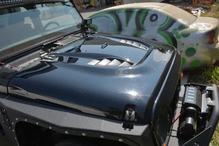 DV8 Offroad Replica Hood: Jeep Wrangler JK (07-18)