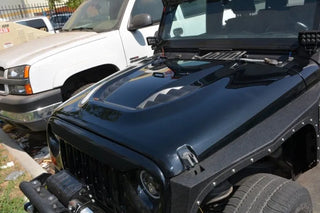 DV8 Offroad Replica Hood: Jeep Wrangler JK (07-18)