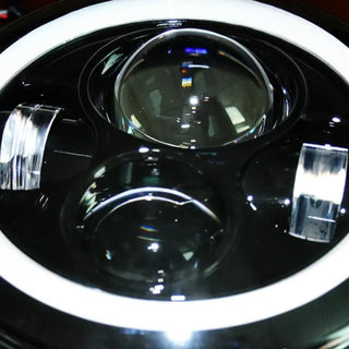 DV8 Offroad LED Projector Headlights: Jeep Wrangler JK 2007-2018