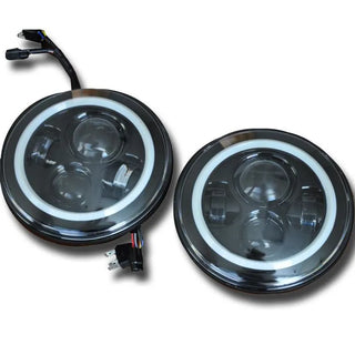 DV8 Offroad LED Projector Headlights: Jeep Wrangler JK 2007-2018
