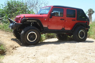 DV8 Offroad Black 2 Piece Fast Back Hard Top 4 Door: Jeep Wrangler JK 2007-2018