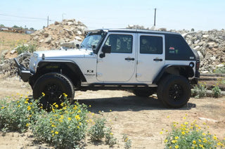 DV8 Offroad Black 2 Piece Fast Back Hard Top 4 Door: Jeep Wrangler JK 2007-2018