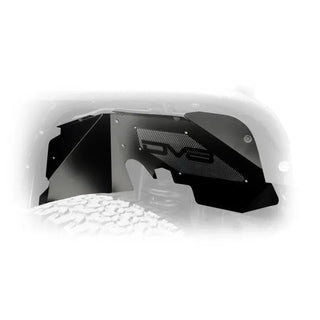 DV8 Offroad Black Aluminum Inner Fender (FRONT): Jeep Wrangler JK 2007-2018