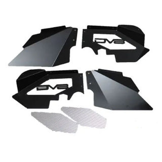 DV8 Offroad Black Aluminum Inner Fender (FRONT): Jeep Wrangler JK 2007-2018