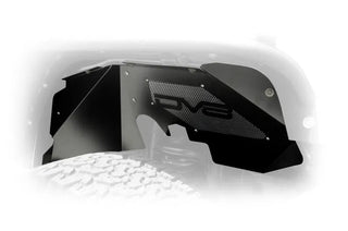 DV8 Offroad Black Aluminum Inner Fender (FRONT): Jeep Wrangler JK 2007-2018