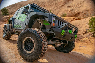 DV8 Offroad Black Aluminum Inner Fender (FRONT): Jeep Wrangler JK 2007-2018