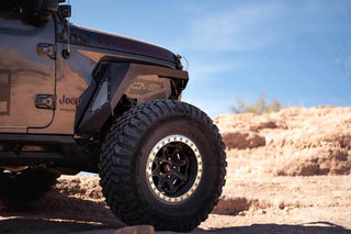 DV8 Offroad Black Front Inner Fenders (FRONT): Jeep Gladiator / Wrangler / Wrangler JK (18-22)