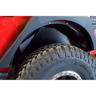 DV8 Offroad Black Rear Inner Fenders: Jeep Wrangler (2018-2021)