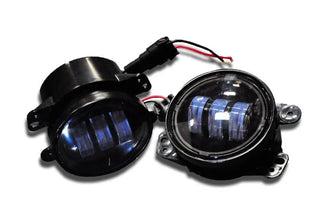 DV8 Offroad 4in 30W LED Replacement Fog Lights: Jeep Wrangler JK (2007-2018)