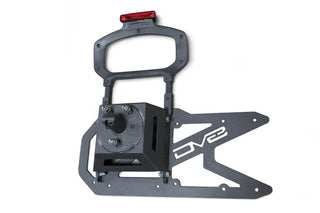 DV8 Offroad Tailgate Mounted Tire Carrier: Jeep Wrangler 2018-2021