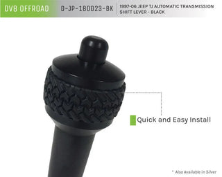 DV8 Offroad Black Auto Shift Lever: Jeep Wrangler 1997-2006