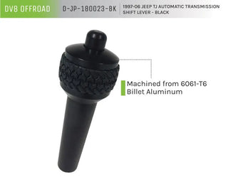 DV8 Offroad Black Auto Shift Lever: Jeep Wrangler 1997-2006