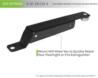 DV8 Offroad Floor Mount Bracket Kit: Jeep Wrangler (2007-2017) / Wrangler JK (2018)
