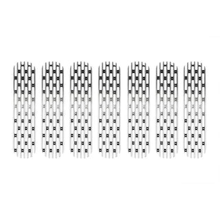 DV8 Offroad Polished Grille Inserts: Jeep Wrangler (2007-2017) / Wrangler JK 2018