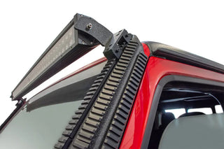 DV8 Offroad Picatinny Rail A-Pillar Pod LED Light Mount: Jeep Wrangler (18-21) / Gladiator (20-21)