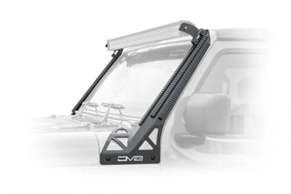 DV8 Offroad Picatinny Rail A-Pillar Pod LED Light Mount: Jeep Wrangler (18-21) / Gladiator (20-21)