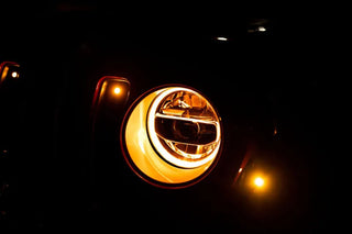 DV8 Offroad LED Projector Headlights: Jeep Wrangler (18-21) / Gladiator (20-21)