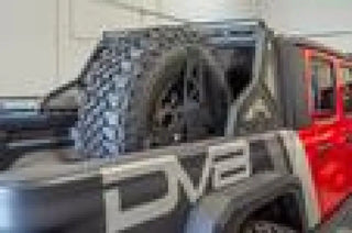 DV8 Offroad Universal Stand Up In-Bed Tire Carrier: Jeep Gladiator 2020-2021