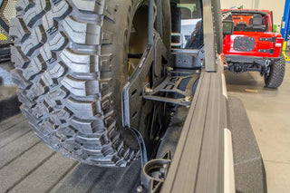 DV8 Offroad Universal Stand Up In-Bed Tire Carrier: Jeep Gladiator 2020-2021