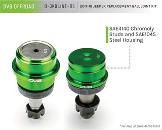 DV8 Offroad Replacement Ball Joint Kit: Jeep Wrangler JK (2007-2018)