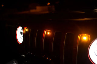 DV8 Offroad Amber Marker Lights: Jeep Wrangler (18-21) / Wrangler JK (18)