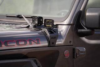 DV8 Offroad Cowl Light Bar Bracket: Jeep Wrangler (18-22) / Gladiator (20-22)