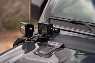 DV8 Offroad Cowl Light Bar Bracket: Jeep Wrangler (18-22) / Gladiator (20-22)