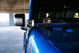 DV8 Offroad Dual Pod Light Mounts: Jeep Wrangler (18-22) / Gladiator (20-22)