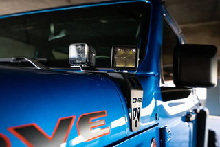DV8 Offroad Dual Pod Light Mounts: Jeep Wrangler (18-22) / Gladiator (20-22)