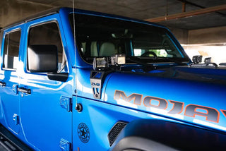 DV8 Offroad Dual Pod Light Mounts: Jeep Wrangler (18-22) / Gladiator (20-22)