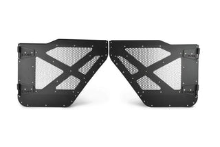 DV8 Offroad Aluminum Half Doors with Perforated Mesh Rear: Jeep Wrangler (18-21) / Gladiator (20-21)