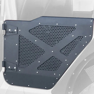 DV8 Offroad Aluminum Half Doors with Perforated Mesh Rear: Jeep Wrangler (18-21) / Gladiator (20-21)