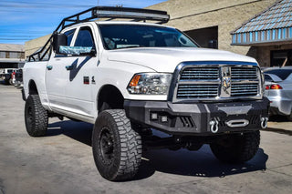 DV8 Offroad Front Bumper: Dodge Ram 2500 / 3500 (10-18) - Sand Texture Black