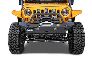 Body Armor 4x4 Mid-Stubby Front Bumper: Jeep Wrangler (18-21) / Gladiator (20-21)