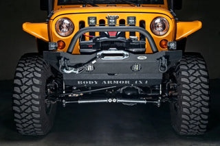 Body Armor 4x4 Front Bumper Mid Stubby: Jeep Wrangler JK 2007-2018
