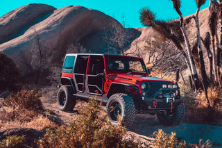 Body Armor 4x4 Tube Doors Rear Pair: Jeep Wrangler JK 2007-2018