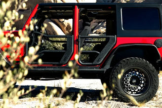 Body Armor 4x4 Tube Doors Rear Pair: Jeep Wrangler JK 2007-2018