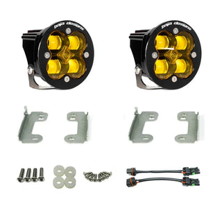 Baja Designs Fog Light Pocket Kit: Jeep Wrangler JK (10-18) Amber