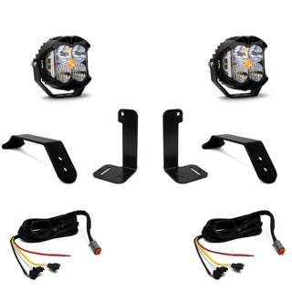 Baja Designs Dual LP4 Auxiliary Light Kit: Jeep Wrangler (18-24) / Gladiator (20-24) w/ Upfitter