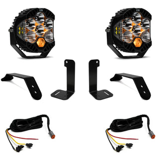 Baja Designs Dual LP6 Auxiliary Light Kit: Jeep Wrangler (18-24) / Gladiator (20-24) w/ Upfitter