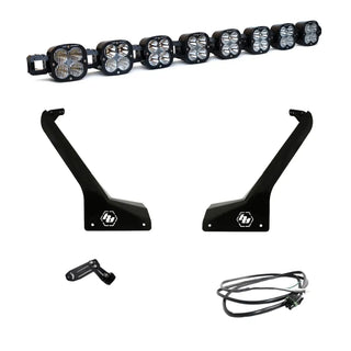 Baja Designs Roof Bar LED Light Kit 8 XL Linkable: Jeep Wrangler / Gladiator (07-26) w/ Upfitter