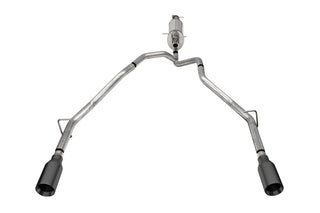 Corsa 25-26 Ram 2.5in Stainless Steel Sport Cat-back, Dual Rear Exit 5.0in Gunmetal Tip