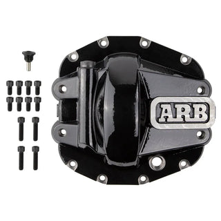 ARB Black Diff Cover Front: Jeep Wrangler (18-23) / Gladiator (20-23)