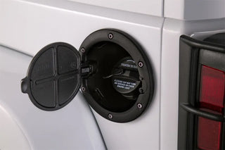 AMP Research Black Fuel Door: Jeep Wrangler JK (2007-2018)