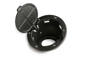 AMP Research Black Fuel Door: Jeep Wrangler JK (2007-2018)