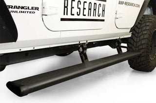 AMP Research Black PowerStep: Jeep Wrangler 2018-2024