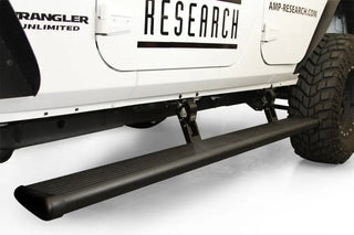 AMP Research Black PowerStep: Jeep Wrangler 2018-2024