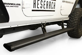AMP Research Black PowerStep: Jeep Wrangler 2018-2024